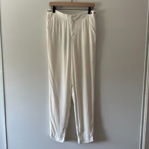 Helmut Lang‎ Silk Ivory White Cream Pants Trousers Size 4